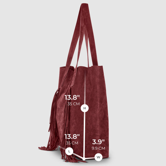 Italian Genuine Suede Tote Bag | Como
