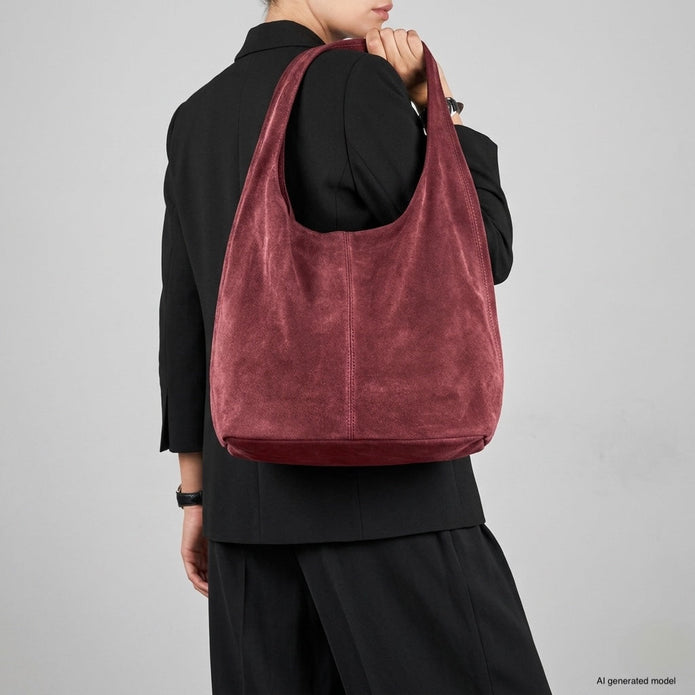 Italian Genuine Suede Hobo Bag | Palermo