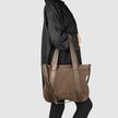 Italian Genuine Suede & Full-Grain Leather Tote Bag | Varese