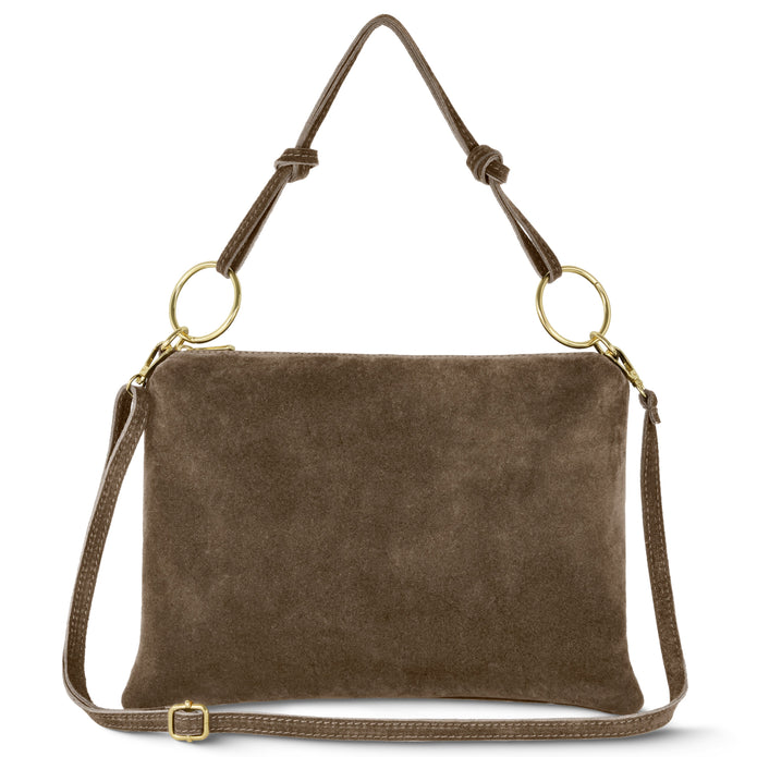 Italian Genuine Suede Shoulder Bag | Modena