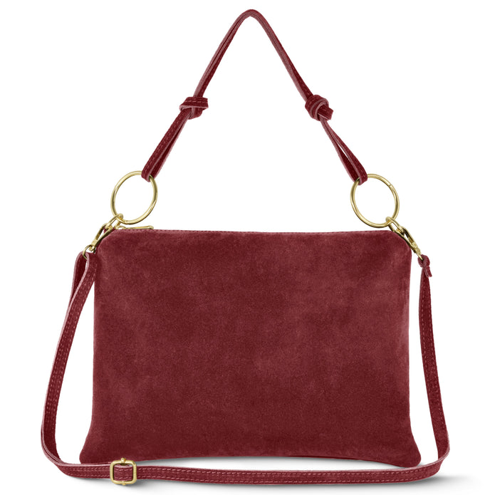Italian Genuine Suede Shoulder Bag | Modena