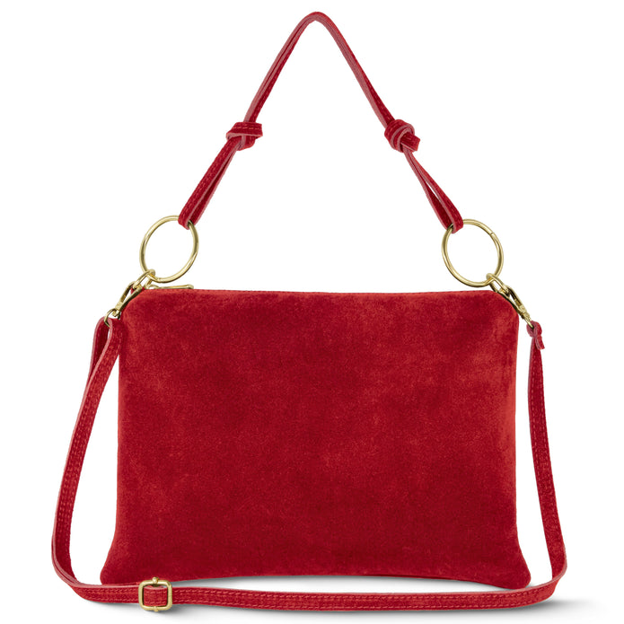 Italian Genuine Suede Shoulder Bag | Modena
