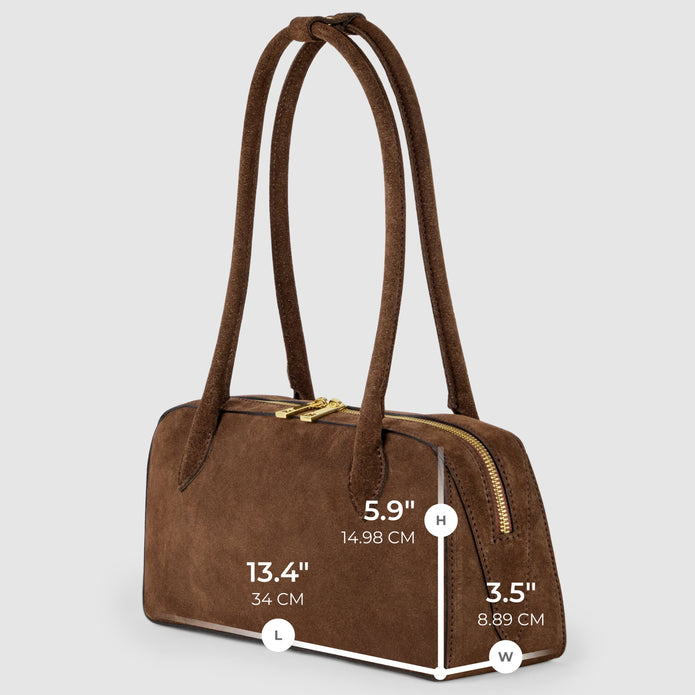 Italian Genuine Suede Shoulder Bag | Pavia