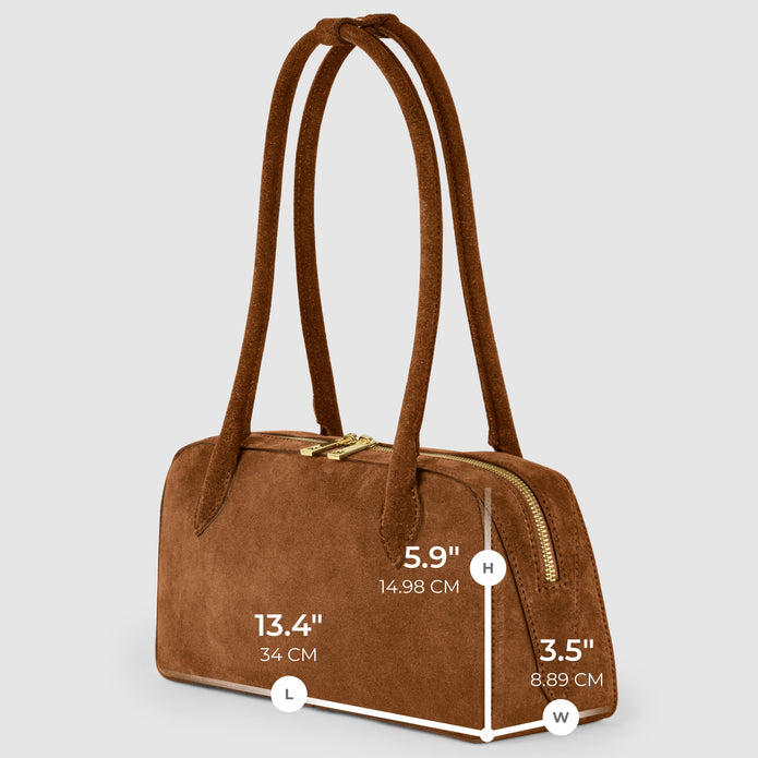 Italian Genuine Suede Shoulder Bag | Pavia
