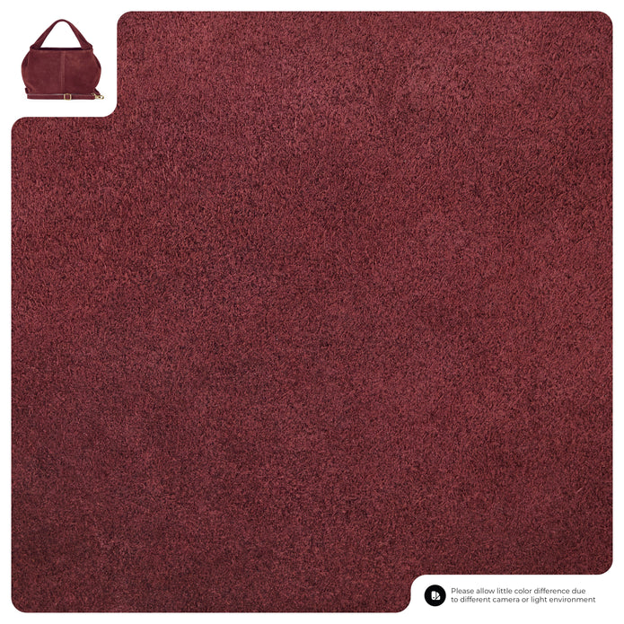 Italian Genuine Suede Shoulder Bag | Ferrara
