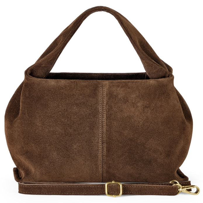 Italian Genuine Suede Shoulder Bag | Ferrara