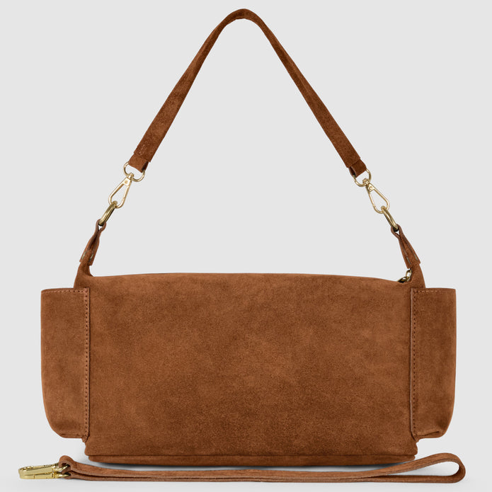 Italian Genuine Suede Shoulder Bag | Sondrio
