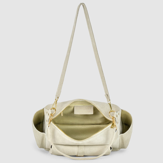 Italian Genuine Suede Shoulder Bag | Sondrio