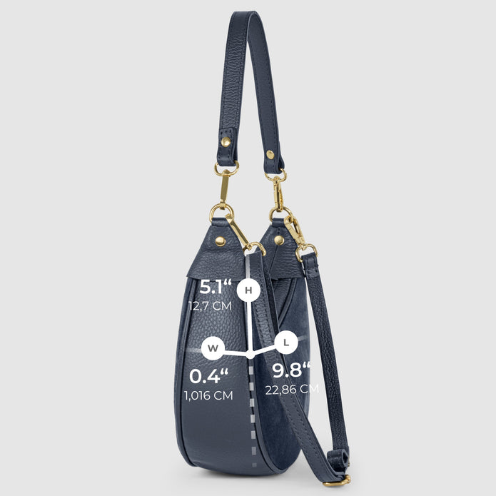 Italian Genuine Suede & Full-Grain Leather Shoulder Bag | Arezzo