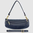 Italian Genuine Suede & Full-Grain Leather Shoulder Bag | Arezzo