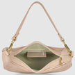 Italian Genuine Suede & Full-Grain Leather Shoulder Bag | Arezzo