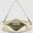 Italian Genuine Suede & Full-Grain Leather Shoulder Bag | Arezzo