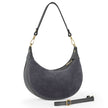 Italian Genuine Suede & Full-Grain Leather Shoulder Bag | Arezzo
