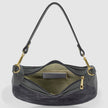 Italian Genuine Suede & Full-Grain Leather Shoulder Bag | Arezzo