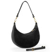 Italian Genuine Suede & Full-Grain Leather Shoulder Bag | Arezzo