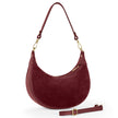 Italian Genuine Suede & Full-Grain Leather Shoulder Bag | Arezzo