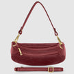 Italian Genuine Suede & Full-Grain Leather Shoulder Bag | Arezzo