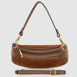 Italian Genuine Suede & Full-Grain Leather Shoulder Bag | Arezzo