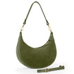 Italian Genuine Suede & Full-Grain Leather Shoulder Bag | Arezzo