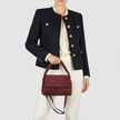 Italian Genuine Suede Top-Handle Bag | Ravenna