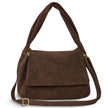 Italian Genuine Suede Top-Handle Bag | Ravenna