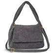 Italian Genuine Suede Top-Handle Bag | Ravenna