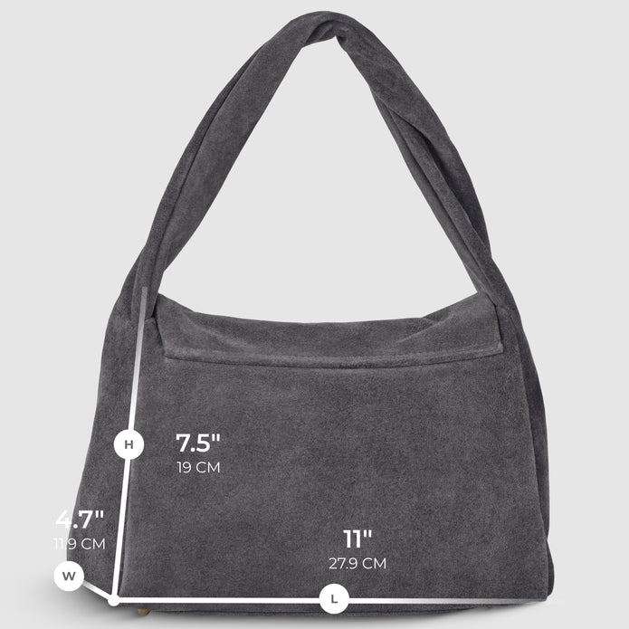 Italian Genuine Suede Top-Handle Bag | Ravenna