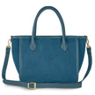 Italian Genuine Suede & Full-Grain Leather Top-Handle Bag | Alba
