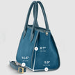 Italian Genuine Suede & Full-Grain Leather Top-Handle Bag | Alba