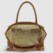 Italian Genuine Suede & Full-Grain Leather Top-Handle Bag | Alba