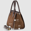 Italian Genuine Suede & Full-Grain Leather Top-Handle Bag | Alba
