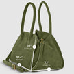 Italian Genuine Suede Top-Handle Bag | Novara