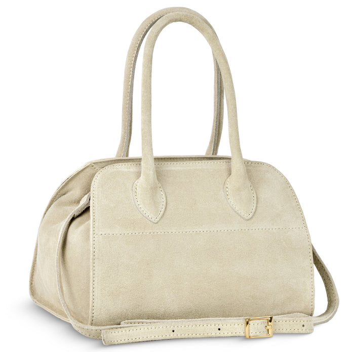 Italian Genuine Suede Top-Handle Bag | Novara