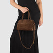 Italian Genuine Suede Top-Handle Bag | Novara