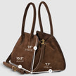Italian Genuine Suede Top-Handle Bag | Novara