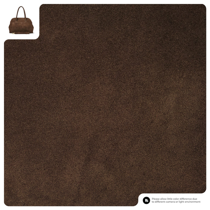Italian Genuine Suede Top-Handle Bag | Cuneo