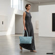 Italian Genuine Suede & Full-Grain Leather Tote Bag | Bologna