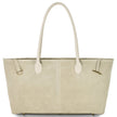 Italian Genuine Suede & Full-Grain Leather Tote Bag | Bologna