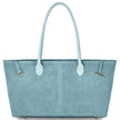 Italian Genuine Suede & Full-Grain Leather Tote Bag | Bologna