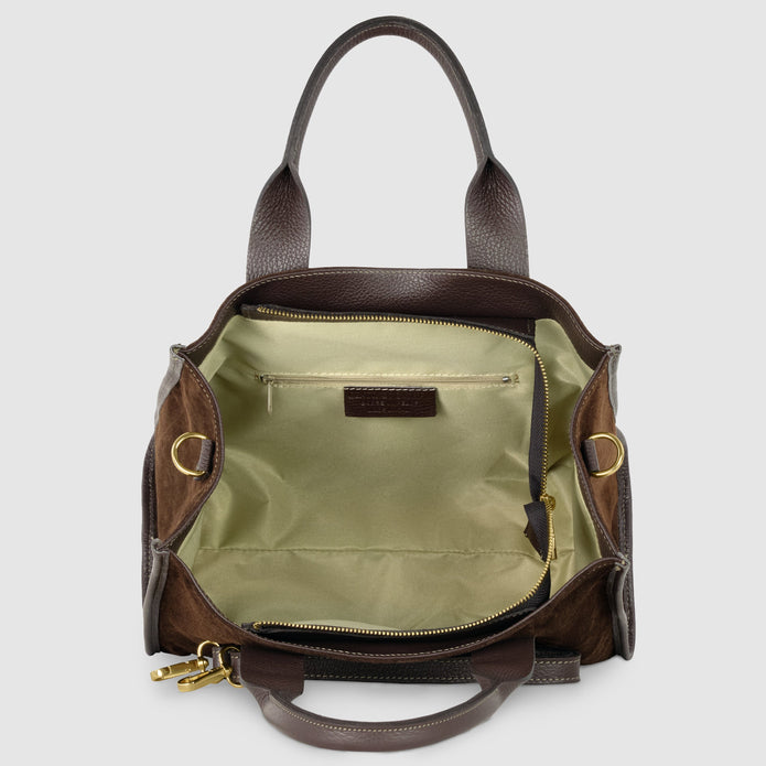 Italian Genuine Suede Tote Bag | Brianza