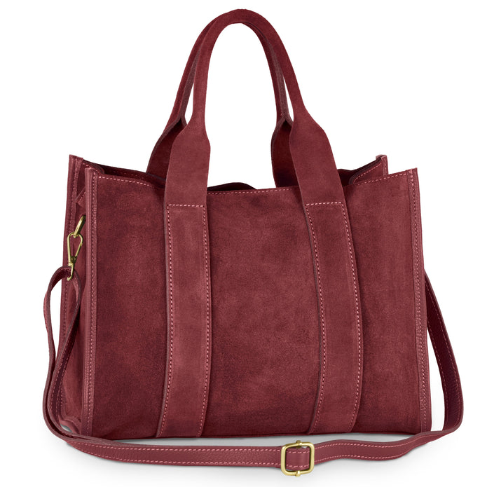 Italian Genuine Suede Tote Bag | Brianza