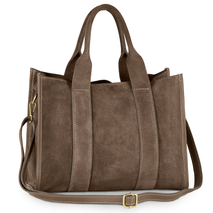 Italian Genuine Suede Tote Bag | Brianza