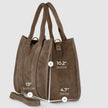 Italian Genuine Suede Tote Bag | Brianza