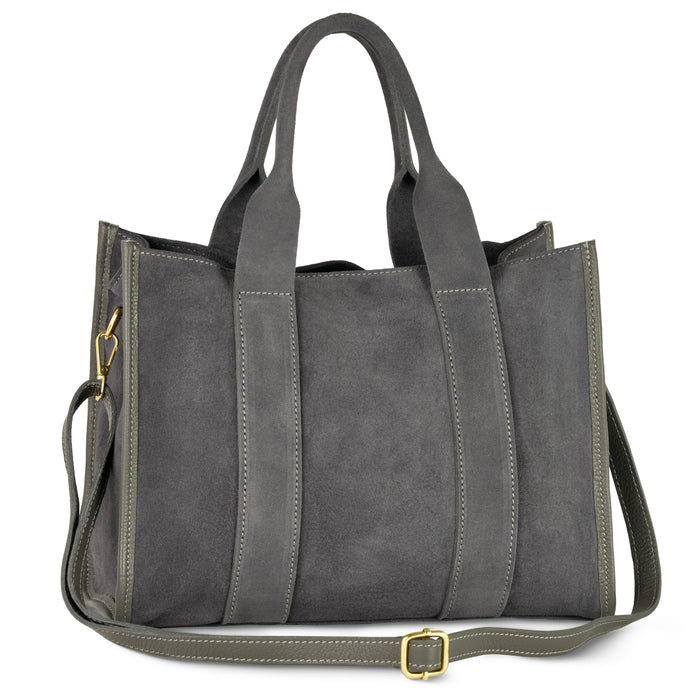 Italian Genuine Suede Tote Bag | Brianza
