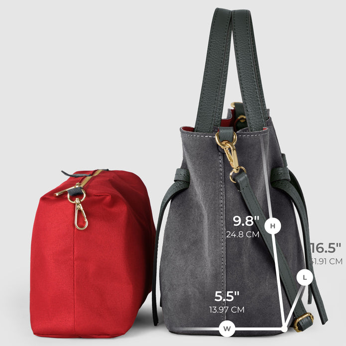 Italian Genuine Suede Tote Bag | Rovigo