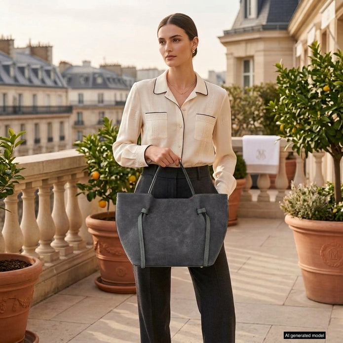 Italian Genuine Suede Tote Bag | Rovigo