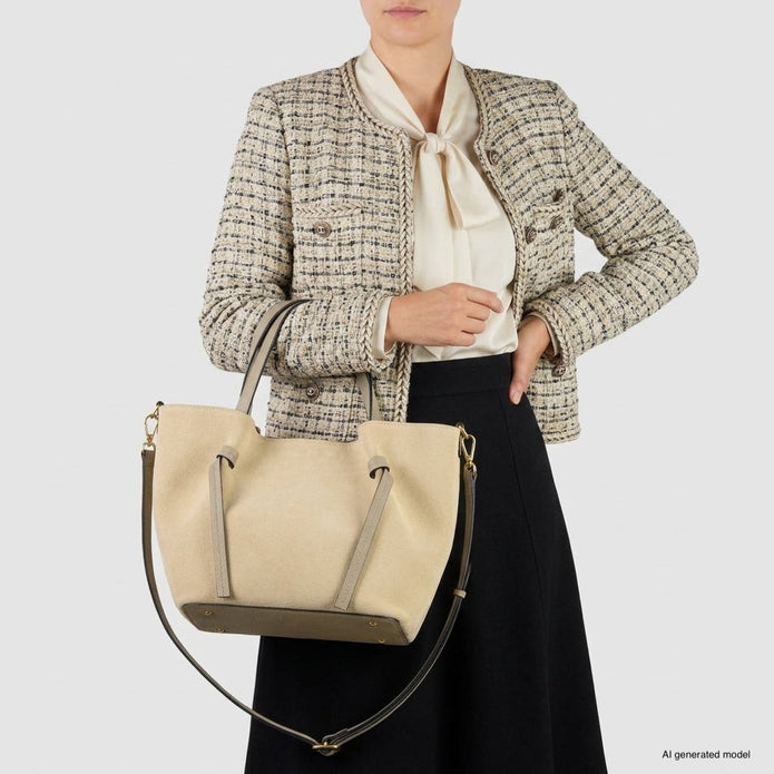 Italian Genuine Suede Tote Bag | Rovigo