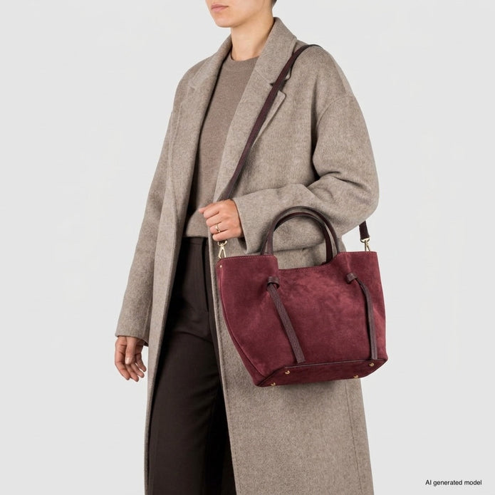 Italian Genuine Suede Tote Bag | Rovigo