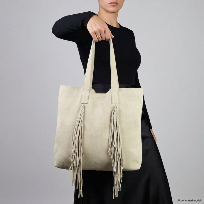 Italian Genuine Suede Tote Bag | Como