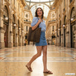 Italian Genuine Suede Tote Bag | Como
